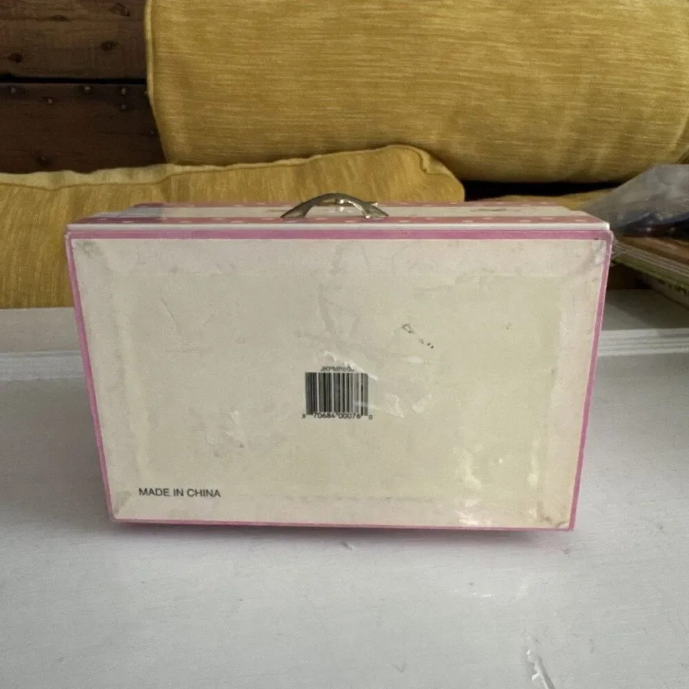Childrens Princess Mirrored Musical Jewelry Box Twirling Princess Pink Cute